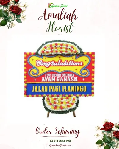 Bunga Papan Congratulation di Kutampi Kaler